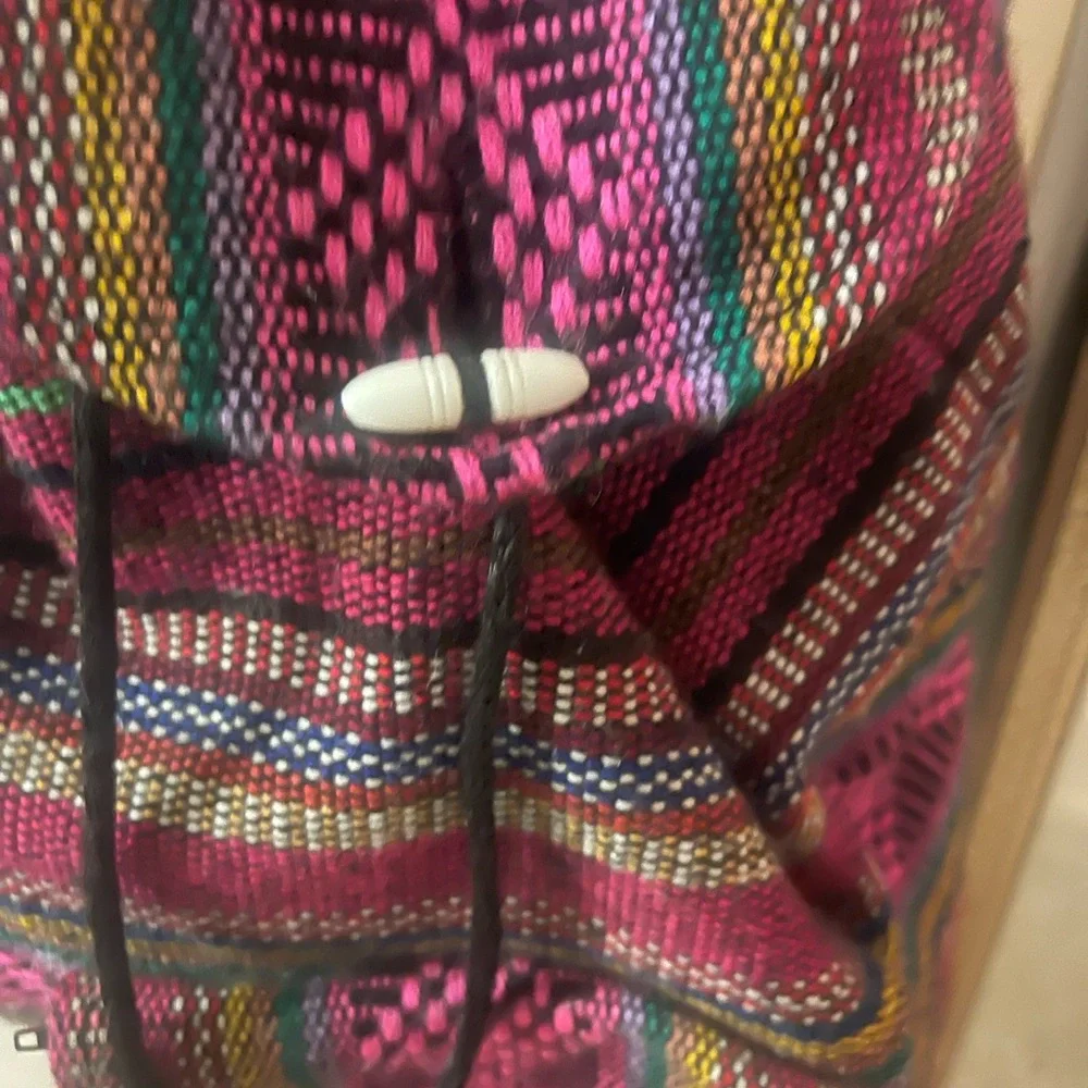 Boho or hippie Colorful Patterned Backpack - Picture 3 of 6